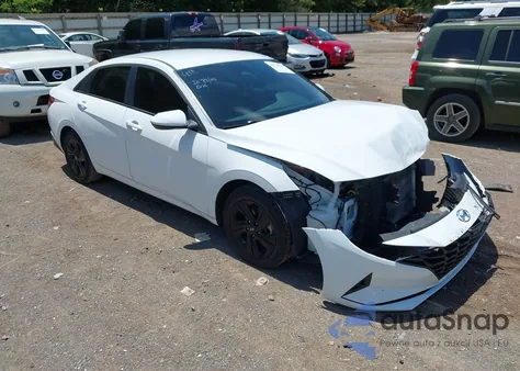 2022 Hyundai Elantra Hybrid Blue из США, поврежденный, VIN KMHLM4AJ1NU028921